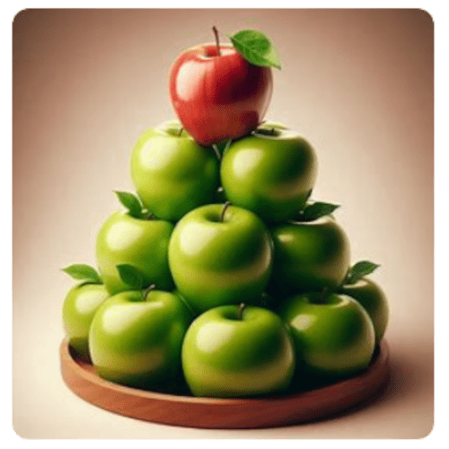 Stack of apples